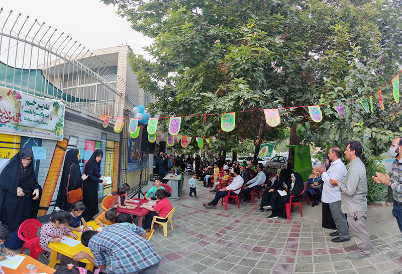 برپایی موکب دانش آموزی و جشن عید غدیر (مهاد پروین)