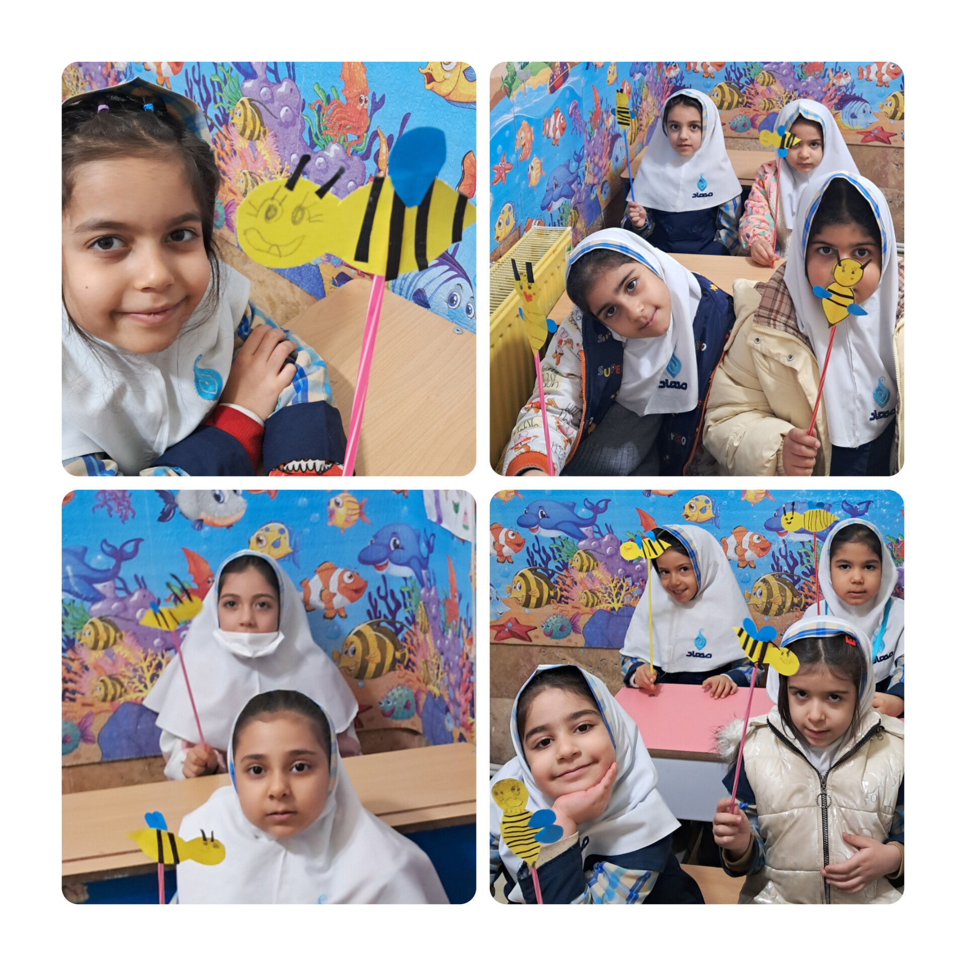 ایجاد انگیزه صدای هم آغاز  ز  ساختن کاردستی زنبور