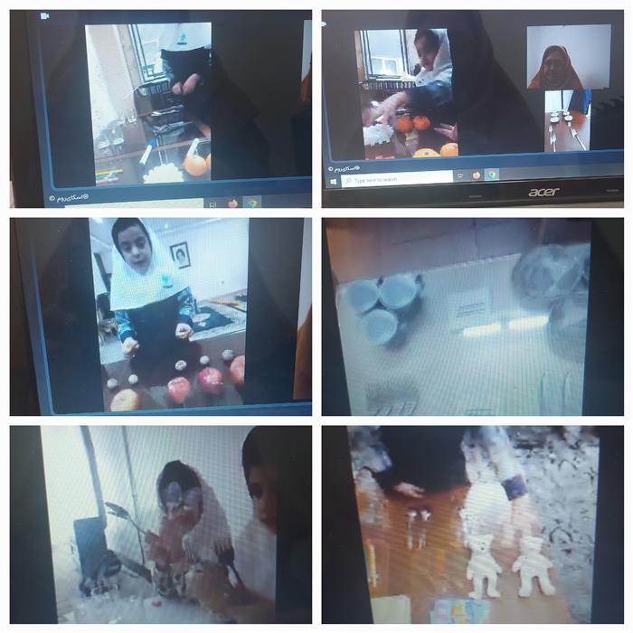 آموزش مجازی ،مفهوم مساوی با اشیای عینی و  ملوس در منزل