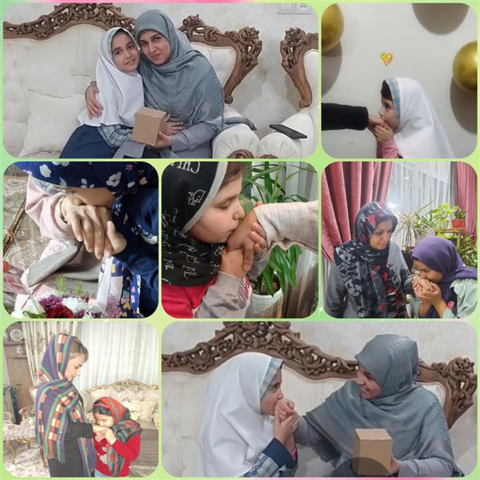 دست‌بوسی مادر😘