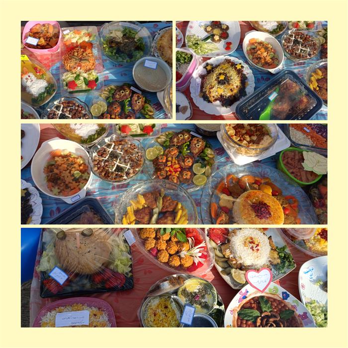 جشنواره غذای سالم دبستان دخترانه مهاد صغیر